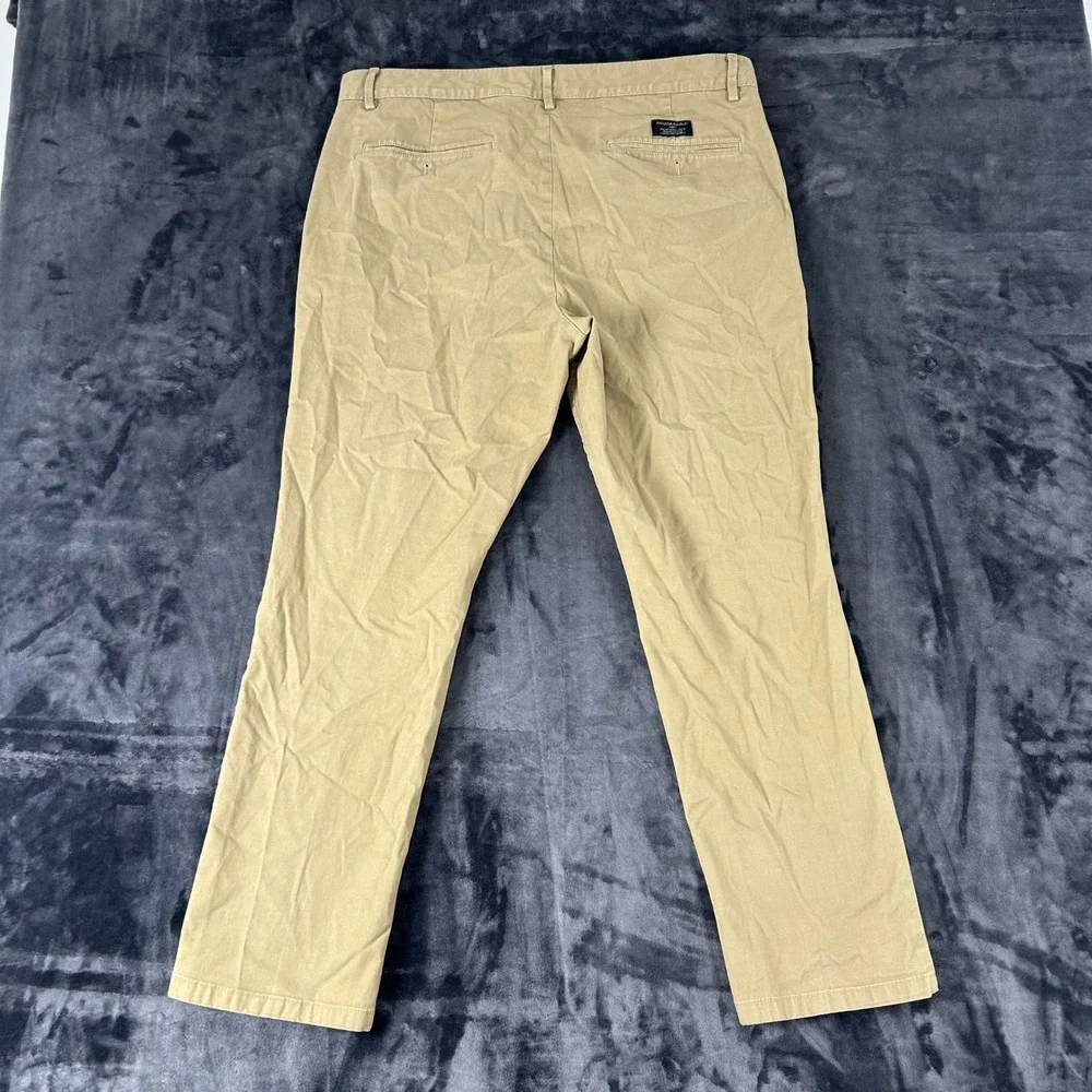 Banana Republic Fulton Chino‎ Mens 36x30 Khaki Tan Skinny Fit Pants
